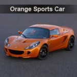 Orange Sports Car