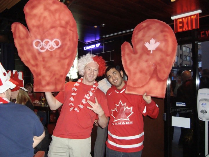 Vancouver - At Cactus Club with Red Gloves